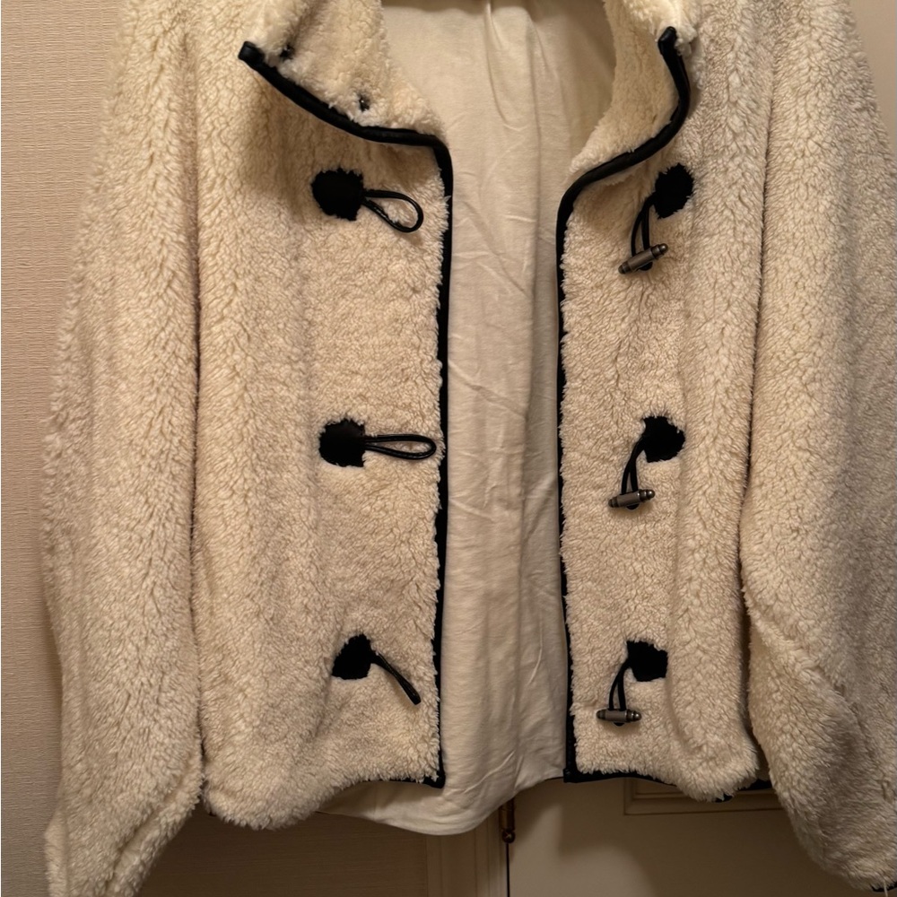 free people fleece style jacket